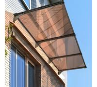 Auvent de Porte d'Entrée,Marquise Solaire Abri,Couverture en Polycarbonate de 5mm,Auvent Fenêtre Résistant aux UV,Abri Contre la Pluie,40/65/80/100/120/150 cm (120x60cm/47 x24)