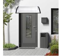 Auvent de Porte d'Entrée Mellerud 150 x 100 cm Noir Transparent