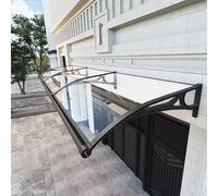 Auvent de porte d'entrée - Panneaux de toit en polycarte, abri de terrasse extérieur avec drain, parfait pour l'entrée de la maison et la protection du porche