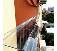 Auvent de Porte d'Entrée Résistante Toit Abri Contre la Pluie et UV,Marquise Porte Exterieur de Toit Auvent de Fenêtre Invisible,Toit Marquise en Polycarbonate 99% Anti-UV (40x150cm/16 x59)