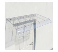 Auvent de Porte d'entrée, Toit Marquise de Porte Exterieur en Polycarbonate,Résistante Toit Abri de Protection Contre la Pluie et UV,pour Extérieur,Fenêtre ou Terrasse(W55*L160cm/W 21.6*L62.9in)
