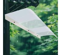 Auvent de porte d'entrée transparent/opaque 130 120 100 110 cm Grandes couvertures extérieures en polycarbonate pour porches résidentiels, terrasses, toits et garages