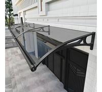 Auvent de porte en alliage d'aluminium élégant pour entrée extérieure, protection contre la pluie pour porte d'entrée, surplomb durable, résistant aux intempéries, marquise pour entrée