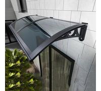 Auvent de porte en alliage d'aluminium résistant aux intempéries pour porte d'entrée, terrasse, garage et balcon, grand évier, surplomb extérieur durable pour protection de la maison