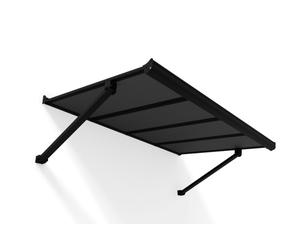 Auvent de porte en aluminium Augustine 1.5m Palram - Canopia noir Heat Block