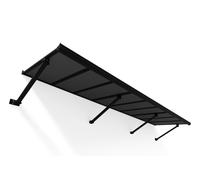 Auvent de porte en aluminium Augustine 3.3m Palram - Canopia noir Heat Block
