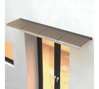Auvent de porte en polycarbonate - Abri de pluie pour fenêtre, pare-soleil et protection contre la pluie - 35 x 150 cm