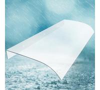 Auvent de Porte en Polycarbonate - Protection extérieure pour Porte d'entrée, Balcon, Jardin ou abri Voiture - 50 x 270 cm - Compatible avec Mähroboter