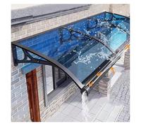 Auvent de porte en polycarbonate - Protection UV/eau/neige pour portes d'entrée, portes avant/arrière et fenêtres de chambre - Fenster durable Tür Markise Vordach