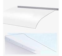 Auvent de porte en polycarbonate transparent - Protection contre la pluie extérieure, idéal pour terrasses et entrées, multiple, 50,8 x 170,8 cm