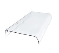 Auvent de porte et fenêtre d'extérieur 50 cm de profondeur 80 700 cm de long en polycarbonate transparent résistant aux intempéries, idéal pour la protection de la maison (taille : 50 x 610 cm)