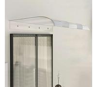Auvent de porte et fenêtre en polycarbonate Protection UV Pluie Neige et pare-soleil 3,5 mm d'épaisseur 64 40 x 340 cm