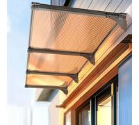 Auvent de Porte et Fenêtres Extérieur Moderne,Marquise de Porte d’Entrée Contre Pluie Neige UV,Marquise de Fenêtre Entrée Magasin Abri,Auvent de Véranda Auto-Nettoyage (65x300cm/26 x118)