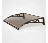 Auvent de Porte Et Fenêtres Extérieure, Marquise Porte D'entree, Plaque Polycarbonate, Toit Abri Protection Contre La Pluie Et UV -Fenêtre/Toit/Terrasse/Carport 80 100 120 150 cm(120 * 260cm)