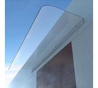 Auvent De Porte Et Fenêtres Incurvé, Marquise Entrée Invisible, Abri Banne Voûté De Porche De Terrasse, Pour Boîtes Aux Lettres, Climatiseurs, Pluie Et Neige Protection(40x100cm/15.7x39.4in)