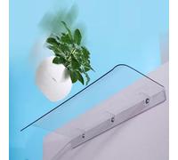 Auvent de Porte et Fenêtres Invisible,Auvent Marquise Transparente en Polycarbonate de 3.5mm d'Épaisseur,Terrasse Toit Abri Protection UV,Abri Solaire et Anti-Pluie pour Balcon (50x70cm/20 x28)