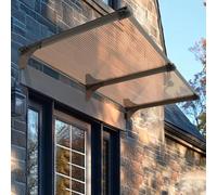 Auvent de Porte et Fenêtres Moderne,Marquise Solaire Abri de Extérieur,Auvent Marquise en Polycarbonate,pour la Protection Contre la Pluie/la Neige/la Lumière du Soleil (50x160cm/20 x63)