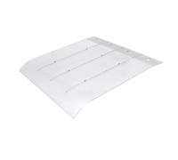 Auvent de porte étanche transparent pour porte d'entrée en forme d'arc 55 x 150 cm - Protection résistante aux intempéries.