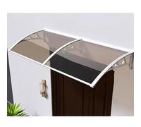 Auvent de porte extérieur en polycarbonate résistant aux UV et à la pluie pour terrasse, design moderne et durable