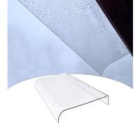 Auvent de porte extérieur incurvé transparent en polycarbonate pour fenêtres et patios Housse de protection invisible Abri sans entretien pour jardins et porches