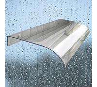 Auvent de porte extérieure, abri de pluie UPF 50+, auvent en polycarbonate transparent pour entrées et fenêtres, protection UV, housse imperméable pour entrée de maison