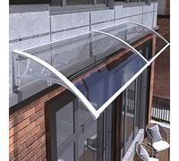 Auvent de porte extérieure, fenêtre, abri de pluie pour porche arrière, jardin, porte d'entrée, protection contre la neige, 80 x 390 cm, housse durable et résistante aux intempéries