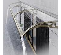 Auvent de porte extérieure, support en aluminium, auvent extérieur en polycarbonate pour garage et balcon