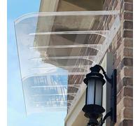 Auvent de porte invisible - 40 x 230 cm - Pour entrée, terrasse, jardin - Protection contre les intempéries pour portes, fenêtres et espaces extérieurs