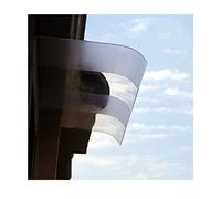 Auvent de porte invisible - Transparent - Sans poteau - Étanche - Pour porche avant/arrière - Installation facile - Taille réglable 50 x