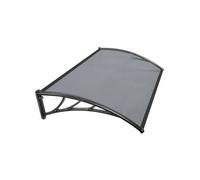 IDMARKET Auvent de porte marquise d'accueil 80 x 120 CM teinté