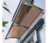 Auvent De Porte Marquise Solaire, Auvent en Alliage D'aluminium avec Grand Évier, Extérieure Contre La Pluie Marquise De Porte D'entrée, Contre La Pluie Et UV (100x210cm/39x83in,A)