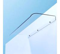 Auvent de porte moderne 40 x 80 cm 3,5 mm transparent Ning UV pluie ow protéger pour entrée porche abri au-dessus de la tête pour la maison