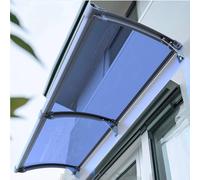 Auvent de porte moderne en polycarbonate - Grande moustiquaire résistante aux UV - Support en aluminium - Abri d'extérieur élégant - 66 x 409 cm - A)