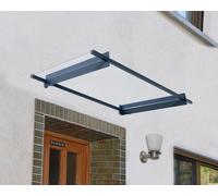 Auvent de porte moderne Nancy 1,5 m Palram - Canopia anthracite