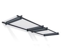 Auvent de porte moderne Nancy 3 m Palram - Auvent anthracite