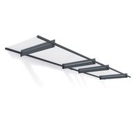 Auvent de porte moderne Nancy 4 m Palram - Auvent anthracite