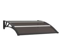 Auvent de porte Noir 120x75 cm PC Noir G
