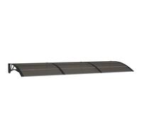 Auvent De Porte Noir 300x100 Cm Polycarbonate