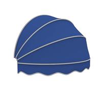 Auvent de porte pliable en toile avec cadre galvanisé, abri résistant aux intempéries pour terrasse, balcon et protection extérieure