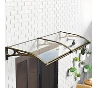 Auvent de porte pour entrée - Housse de terrasse imperméable pour l'ombre et la pluie, auvent de fenêtre extérieur, design durable pour une utilisation en extérieur