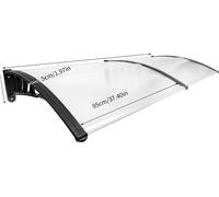 Auvent de porte, protection UV, design résistant aux intempéries, transparent