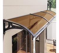 Auvent de porte résistant aux intempéries - Élégant auvent de porte d'entrée avec protection contre la pluie et la neige, idéal pour balcon et entrée, utilisation polyvalente en extérieur