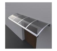 Auvent de porte résistant aux intempéries pour entrée avant de terrasse pour véranda arrière Grand auvent d'évier avec gouttière Divers (100 x 440 cm)