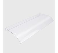 Auvent de porte transparent - Abri de pluie pour fenêtre d'entrée - Auvent invisible en polycarbonate pour balcon, abri d'auto, garage (50 x 80 cm)