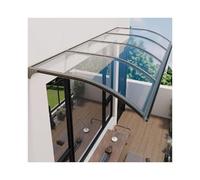 Auvent de porte transparent résistant aux intempéries, 57 x 210 cm, abri extérieur, protection contre la pluie et la neige, pare-soleil, résistant aux typhons, couvre-porte d'entrée.