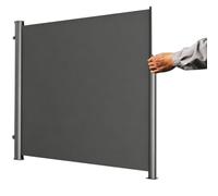 Auvent De Protection D'écran De Confidentialité, Écran Extérieur Tiré À La | Côté Rétractable, Facile À Installer, Pare-soleil Manuel Coupe-vent, Écran For Jardin, Cour(Dark Gray,1.6x3m/5x10ft)