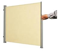 Auvent De Protection D'écran De Confidentialité, Écran Extérieur Tiré À La | Côté Rétractable, Facile À Installer, Pare-soleil Manuel Coupe-vent, Écran For Jardin, Cour(Beige,2x5m/7x16ft)