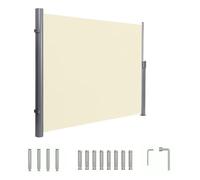 Auvent De Protection D'écran De Confidentialité, Pare-Soleil À Traction | Auvent latéral réglable, coupe-vent et imperméable, protection solaire, for balcon, jardin, terrasse(Beige,1.8x5m/6x16ft)