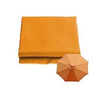 Auvent de rechange à 8 baleines pour parasol de terrasse, housse imperméable de 2,7 m, tissu durable pour parasols de 2 m, 2,7 m, 3 m, orange