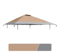 Auvent de rechange de 33 x 33 cm compatible avec Coleman Oasis 1606532 2156426 2156428, housse de tente escamotable imperméable Oxford 300D avec revêtement argenté pour extérieur (dessus de rechange